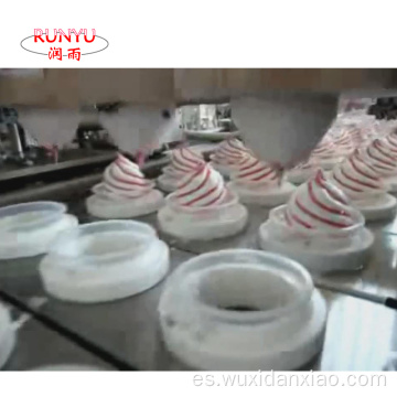 máquina de llenado de cono de helado